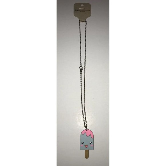 Unpossible Cuts Necklace Laser-cut Wood Pendant Wooden Jewelry Cute Popsicle - Picture 4 of 12